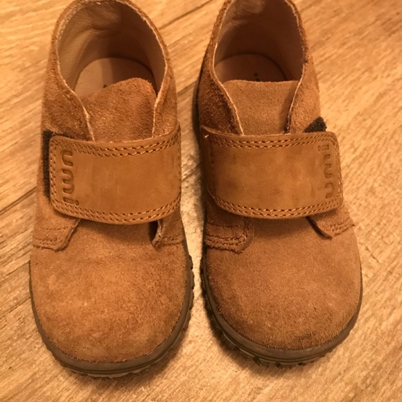 UMI Suede toddler winter boots in dark beige - Picture 1 of 4